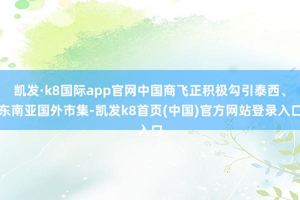 凯发·k8国际app官网中国商飞正积极勾引泰西、东南亚国外市集-凯发k8首页(中国)官方网站登录入口